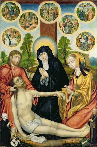 Il compianto sul Cristo morto, c.1520 da Hamburg Master